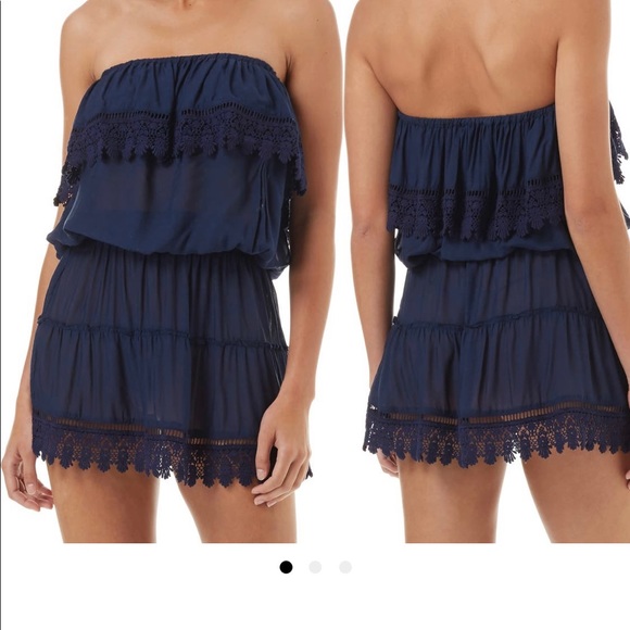 Melissa Odabash Other - Melissa Odabash Navy Strapless Swim Coverup